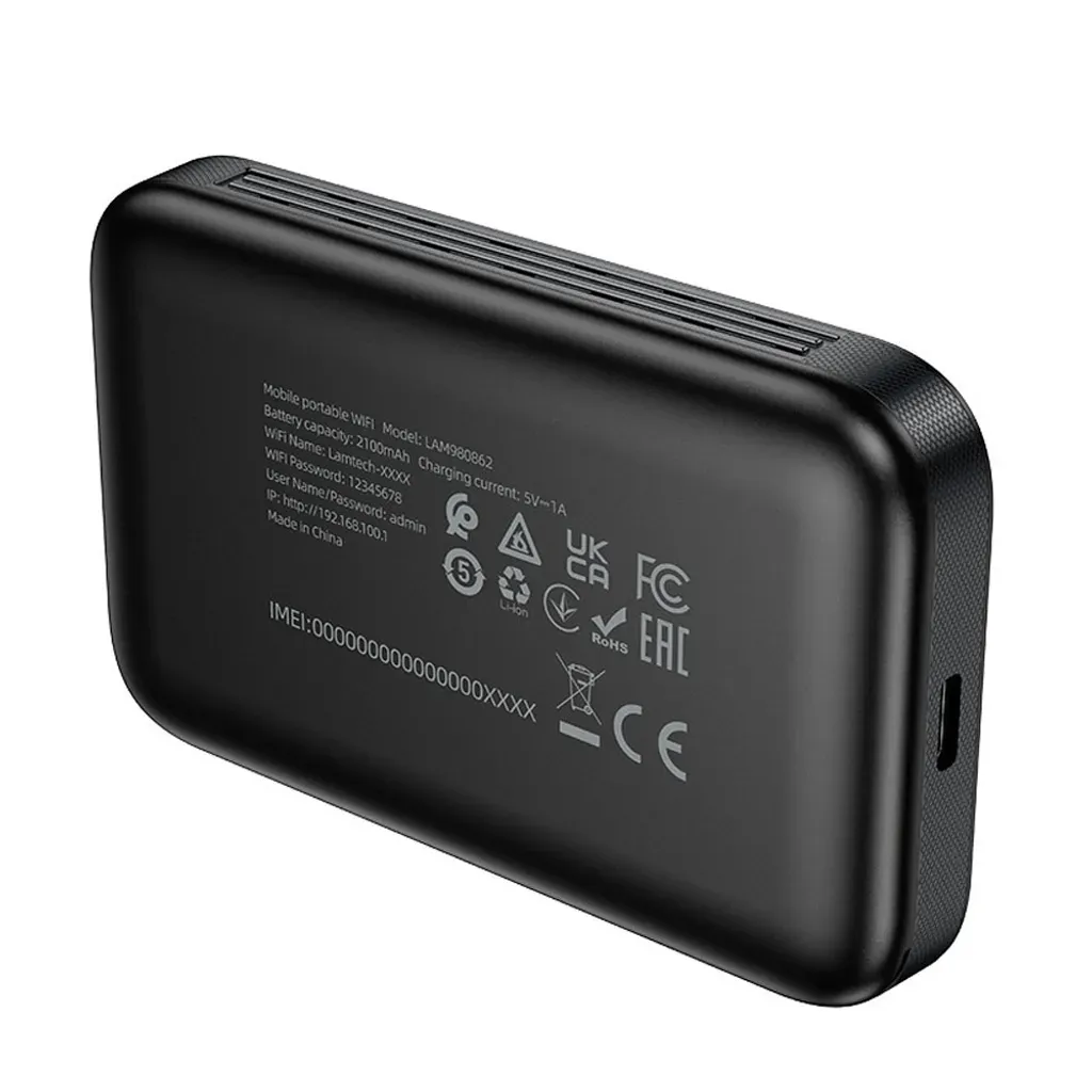 Maginet Wiifi Router Magnet Market – LAMTECH 4G LTE WIFI6 PORTABLE ROUTER BLACK | Magnet Market